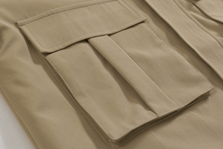 TWO LAYER COLLAR WRIST BELT JACKET
