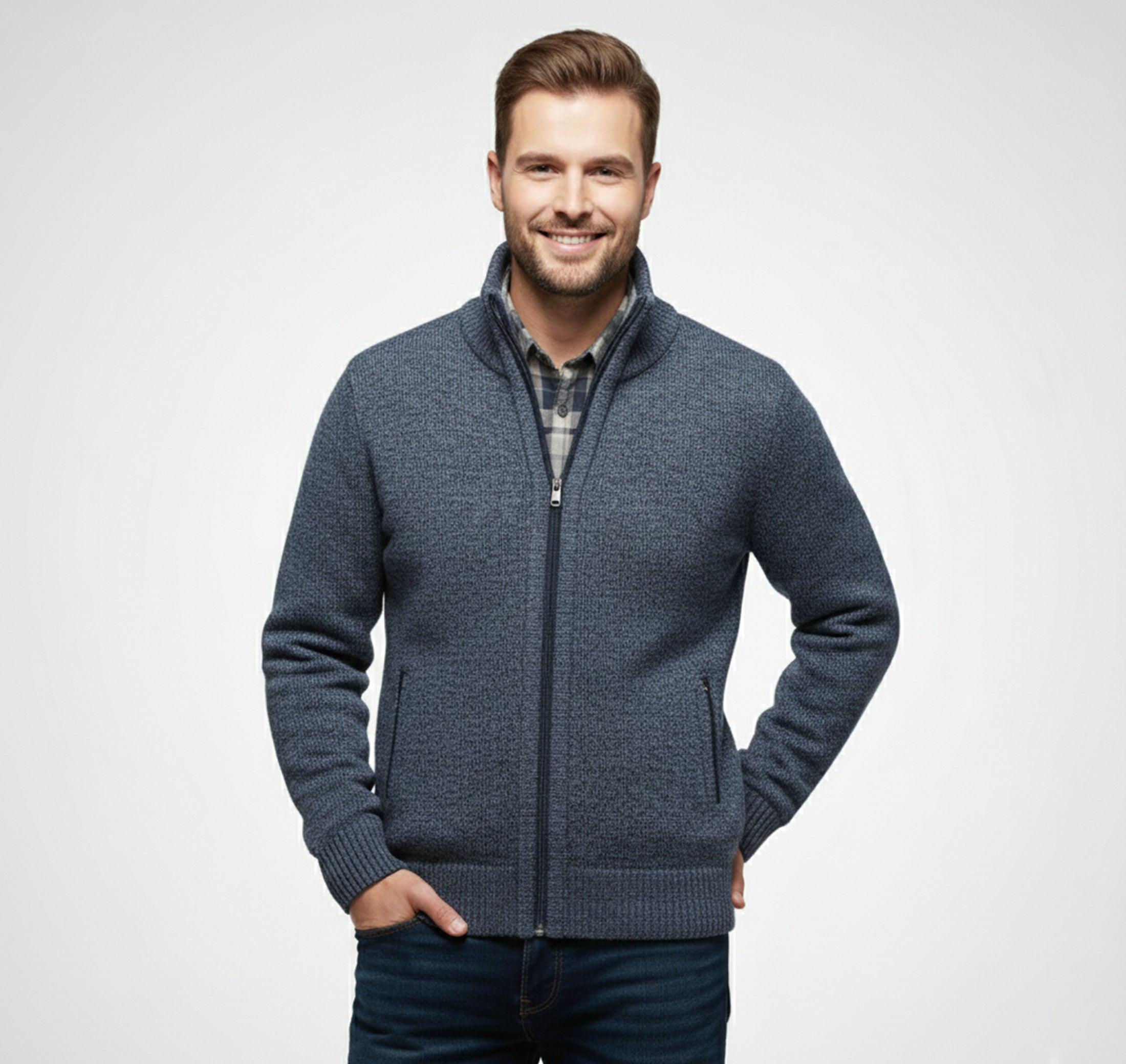 Rocal Outlet | Men's Knitted Cardigan – Warm Knitted Coat