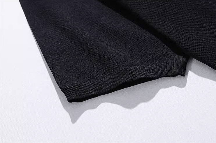 KNIT MOCK NECK SHORT SLEEVE