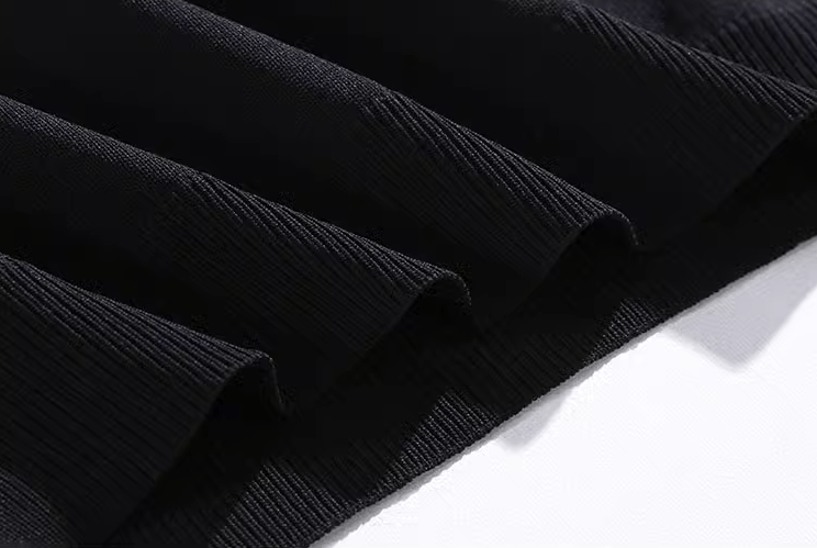 KNIT MOCK NECK SHORT SLEEVE