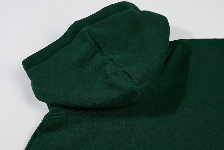GREEN LETTERED HOODIE
