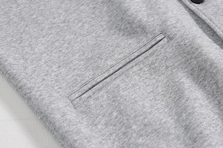 GRAY BUTTON-UP HOODIE & WIDE SWEATPANTS SET