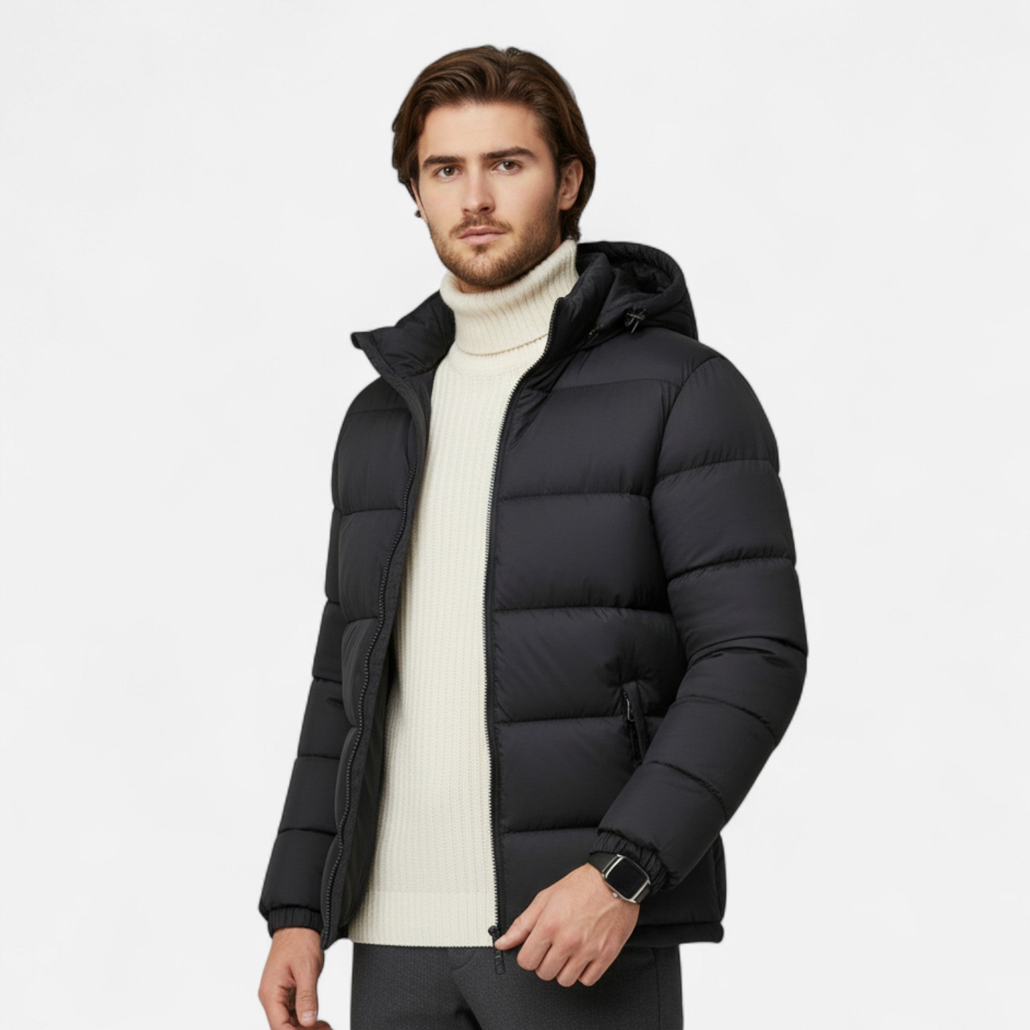 Rocal Outlet | Men's padded jacket – traditional warmth with hood