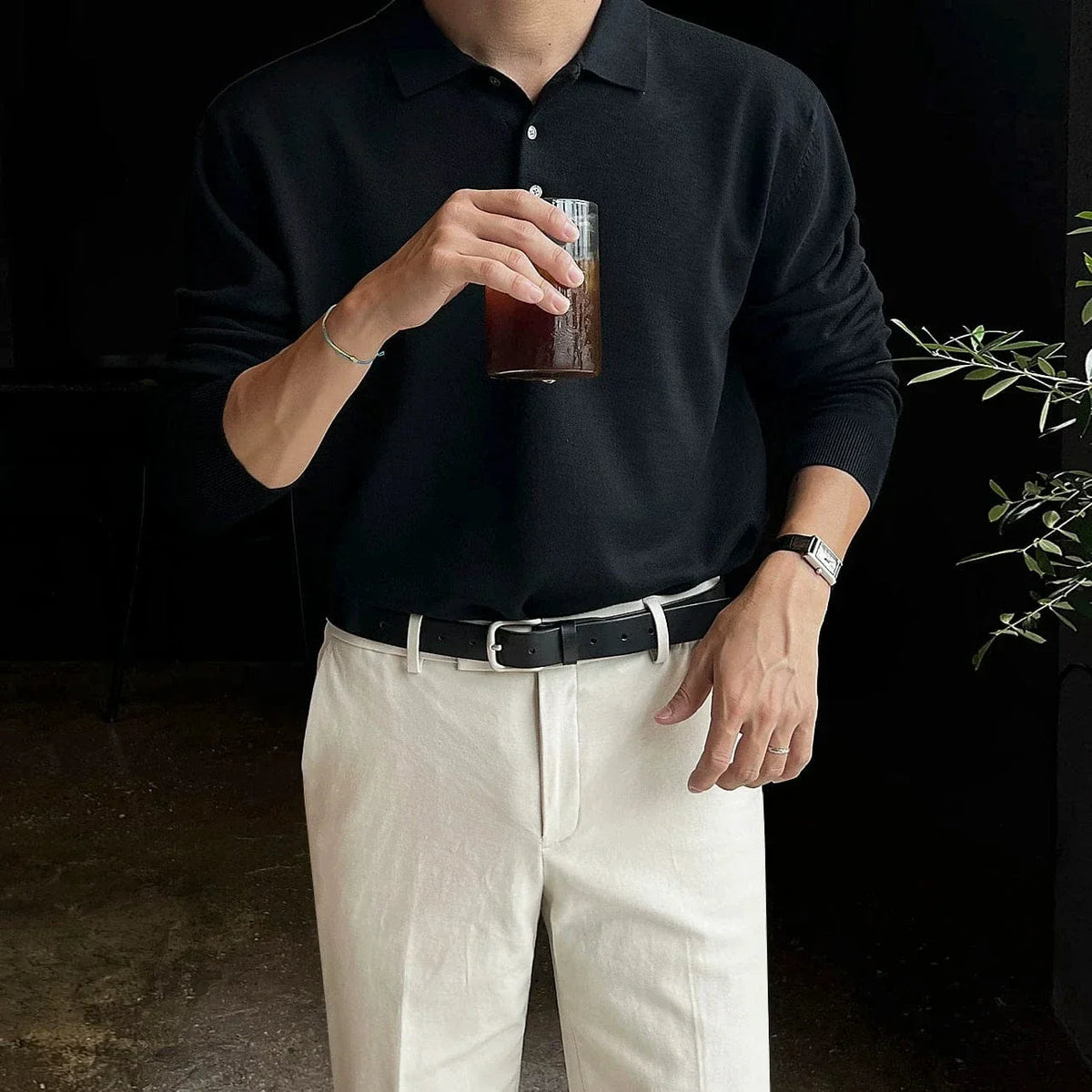 RT No. 32050 KNIT POLO SWEATER