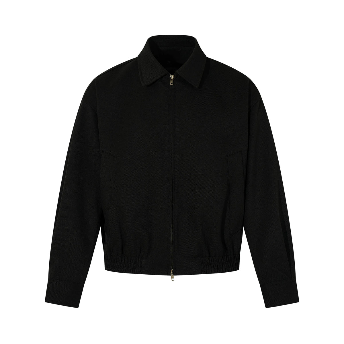 RT No. 40765 KUKI SILHOUETTE CROPPED ZIPPER JACKET