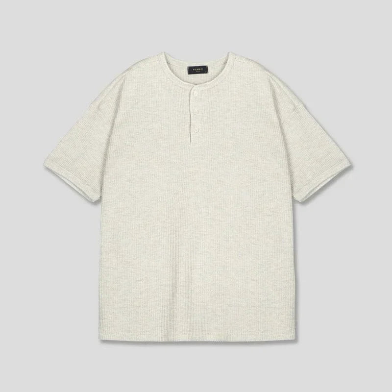 HENLEY COLLAR SHORT SLEEVE