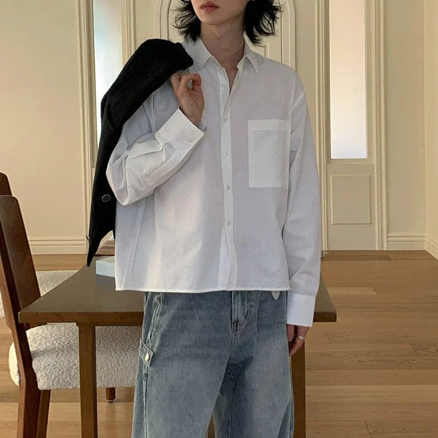 RT No. 25003 WHITE BUTTON-UP SHIRT
