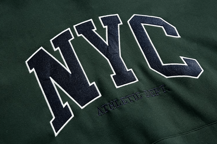 EMBROIDERED NYC PULLOVER HOODIE