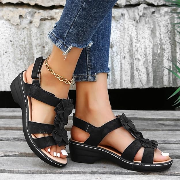 Rocal Outlet |Daisy wedge sandals