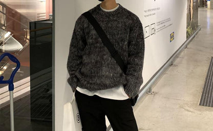 MOHAIR WOOLEN KNITTED SWEATER