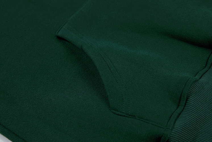 GREEN LETTERED HOODIE