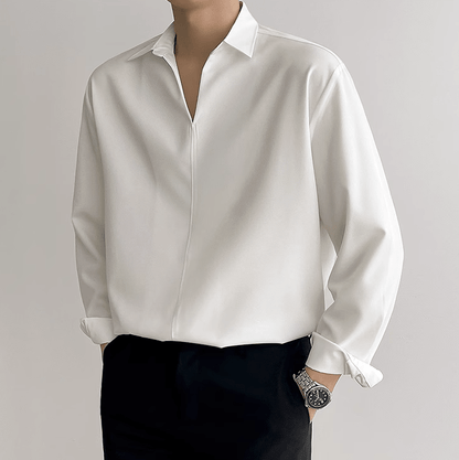 V-NECK COLLAR SHIRT