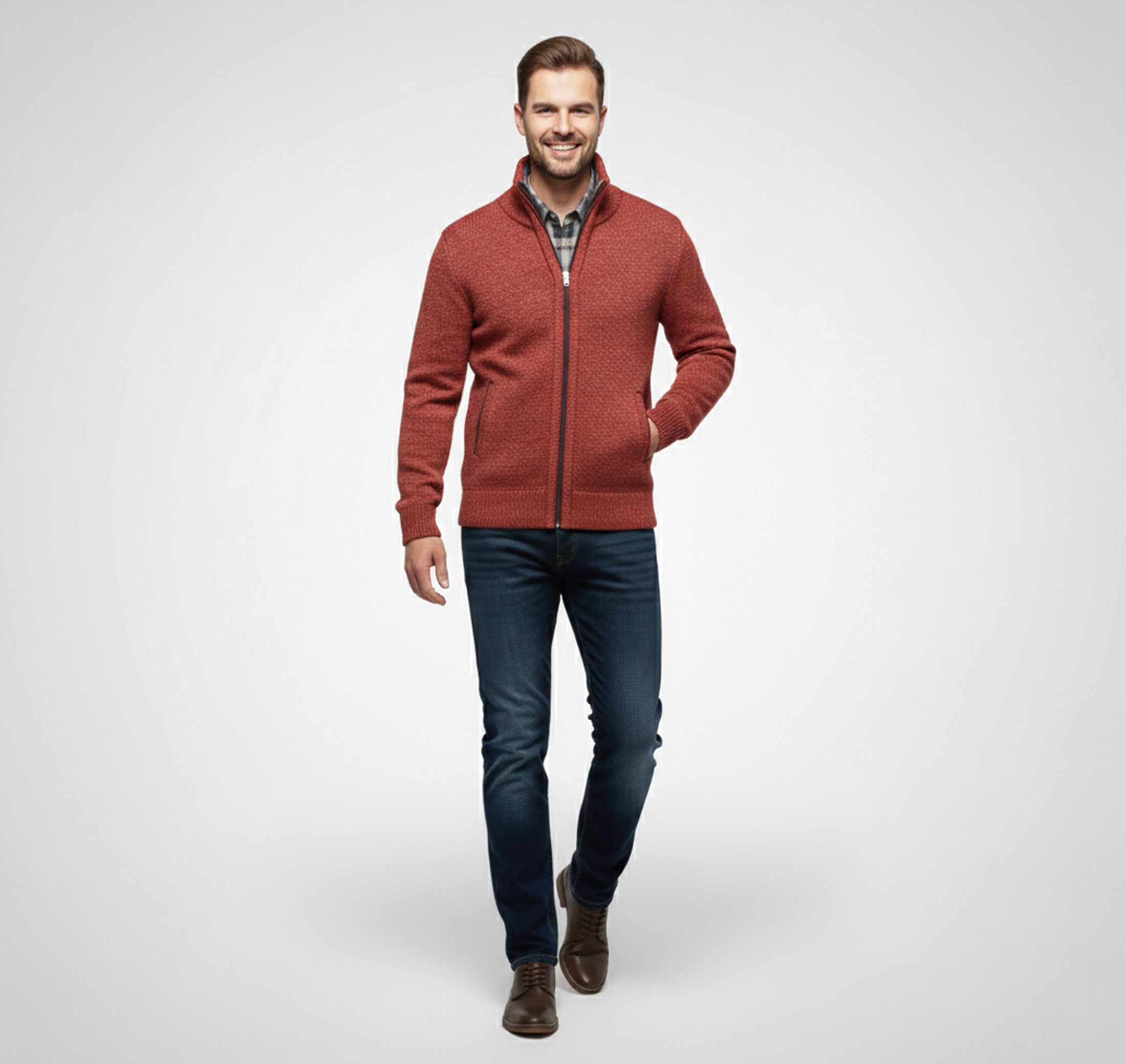 Rocal Outlet | Men's Knitted Cardigan – Warm Knitted Coat