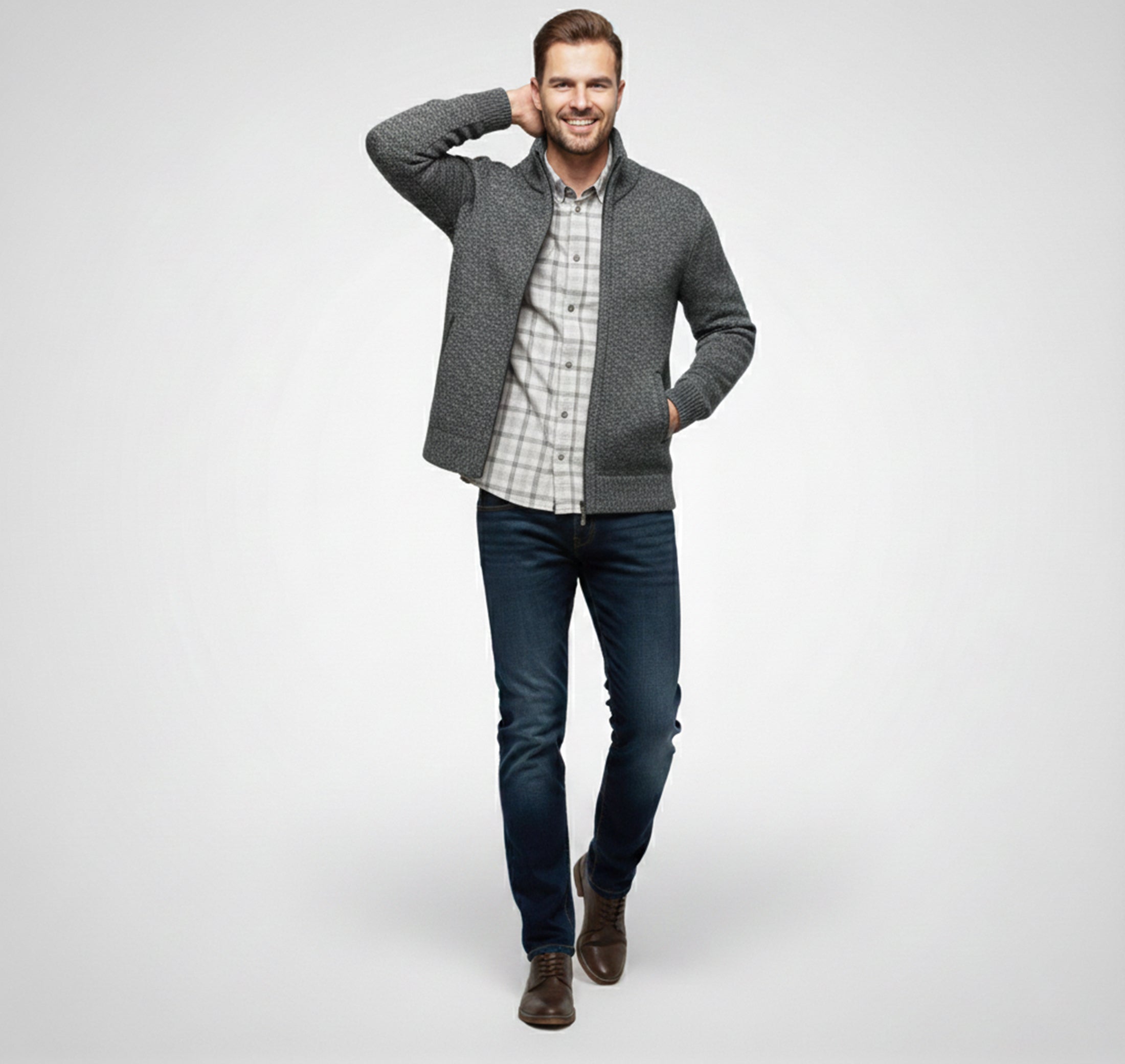 Rocal Outlet | Men's Knitted Cardigan – Warm Knitted Coat