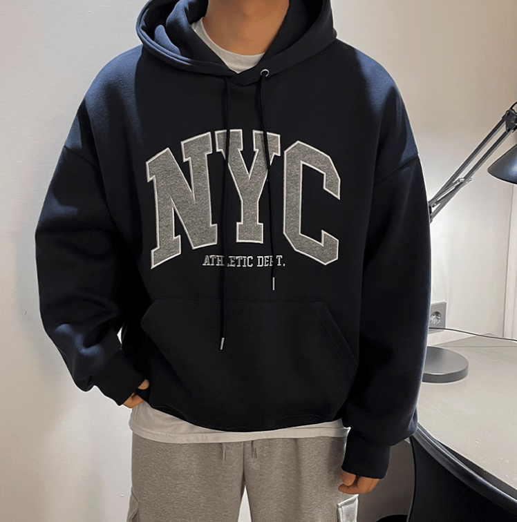 EMBROIDERED NYC PULLOVER HOODIE
