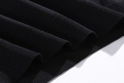 KNIT MOCK NECK SHORT SLEEVE