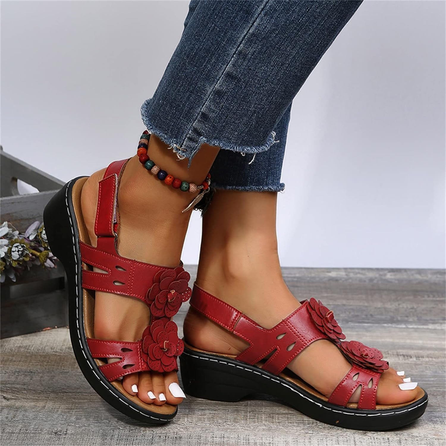 Rocal Outlet |Daisy wedge sandals