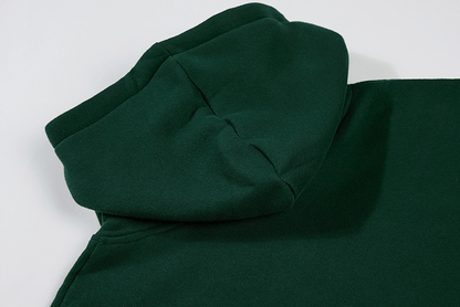 GREEN LETTERED HOODIE