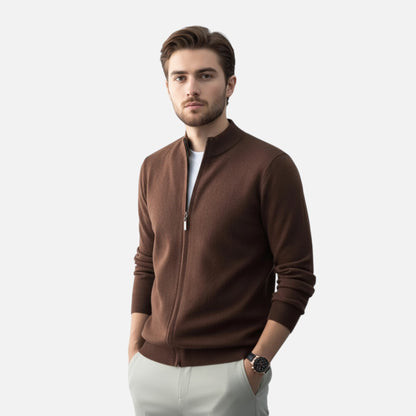Rocal Outlet | Men's Full Zip Sweater – Heritage Wool Blend