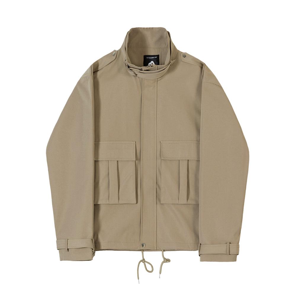 TWO LAYER COLLAR WRIST BELT JACKET