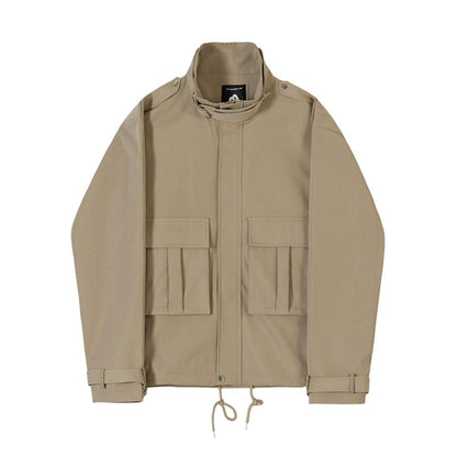 TWO LAYER COLLAR WRIST BELT JACKET
