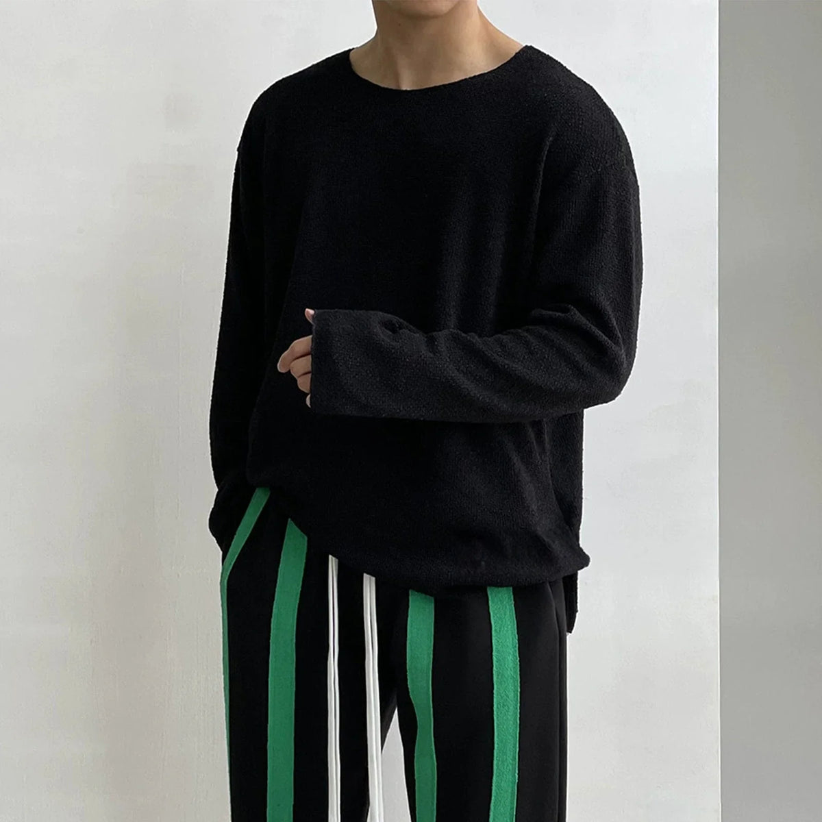 KNIT PULLOVER LONG SLEEVE