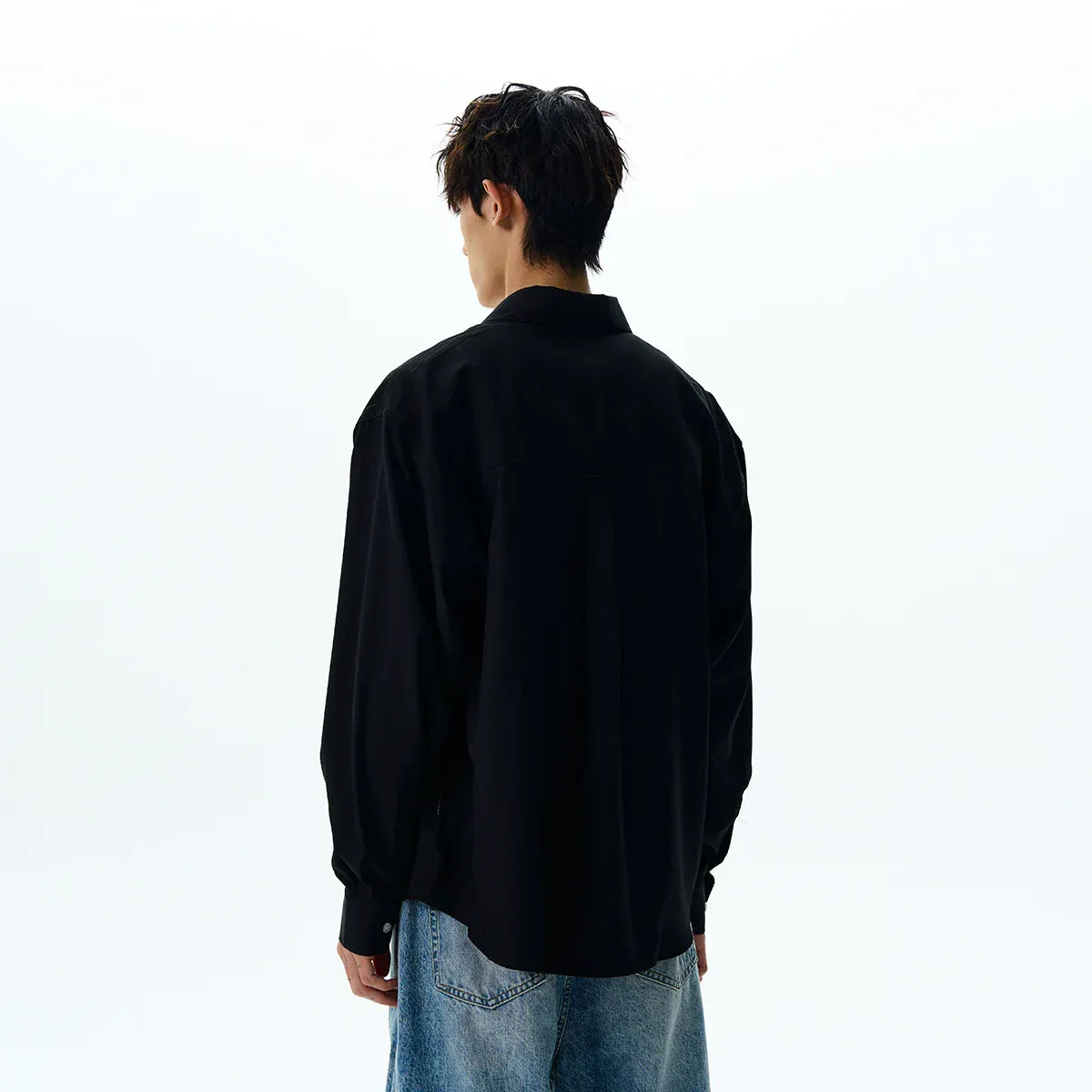 RT No. 40532 BLACK BUTTON UP SHIRT