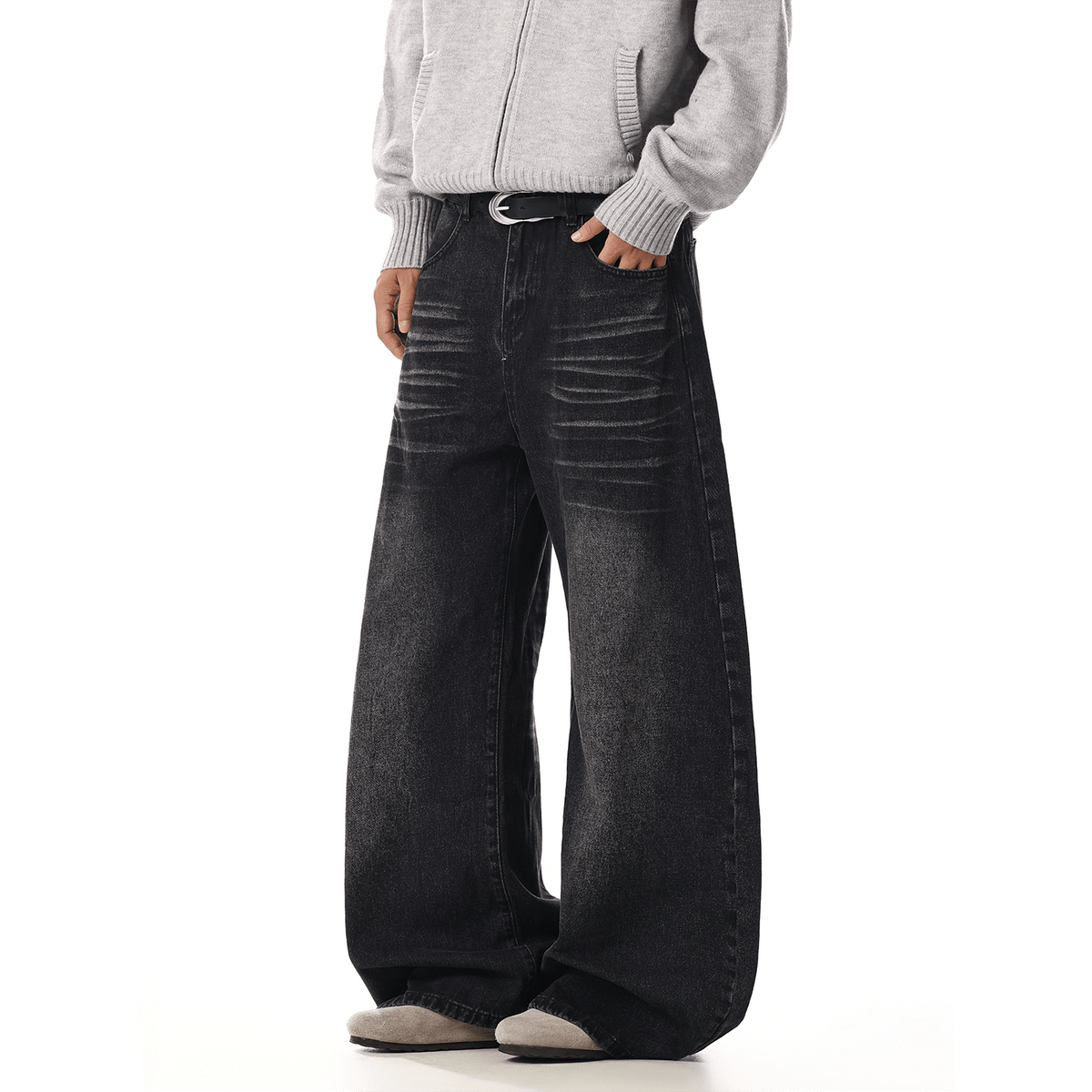 RT No. 33002 WHISKER WASH SCIMITAR DENIM JEANS