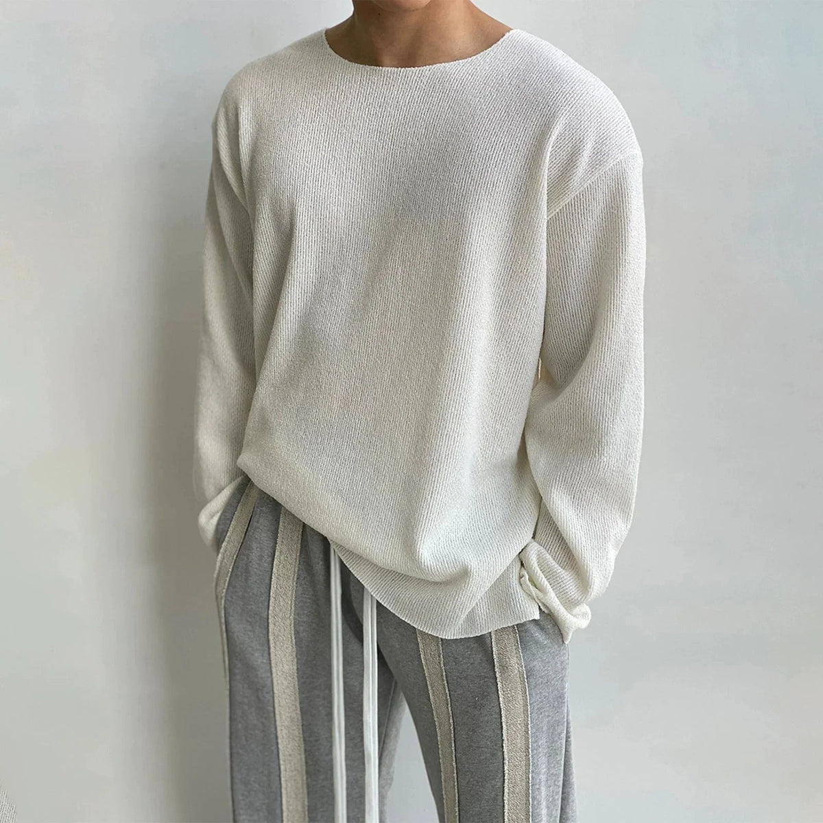 KNIT PULLOVER LONG SLEEVE