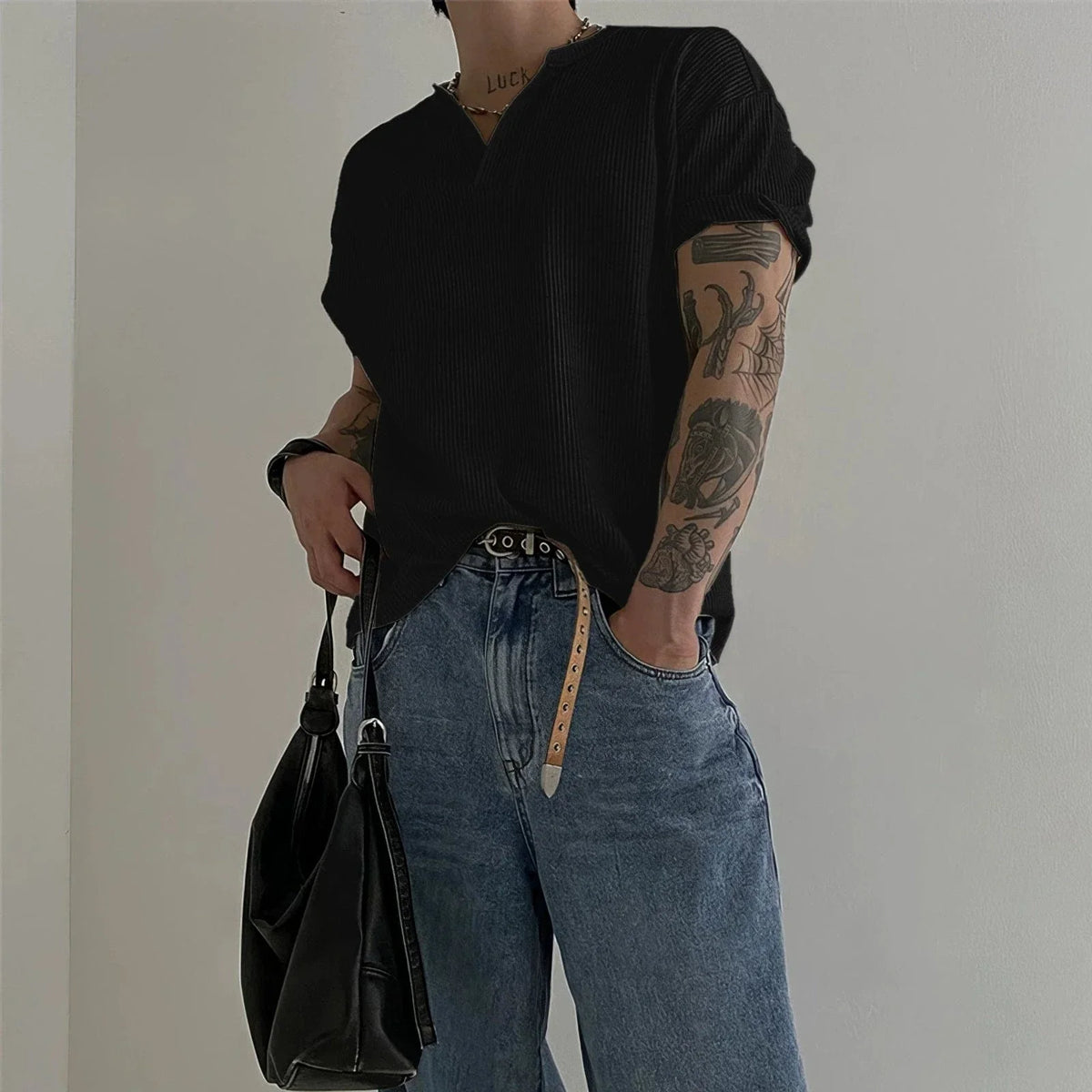 HENLEY COLLAR SHORT SLEEVE