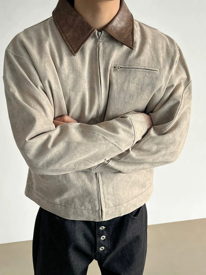 RT No. 50127 DRIFTWOOD LEATHER COLLAR WORKWEAR JACKET