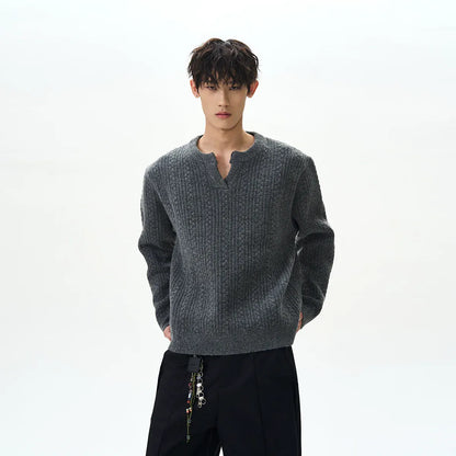 RT No. 40519 KNITWEAR V-NECK SWEATER