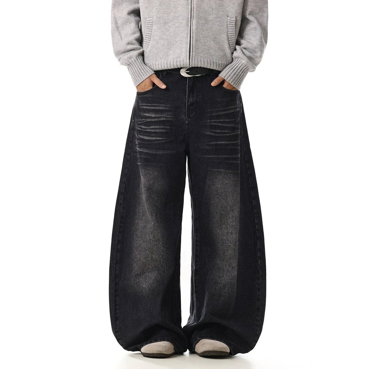 RT No. 33002 WHISKER WASH SCIMITAR DENIM JEANS