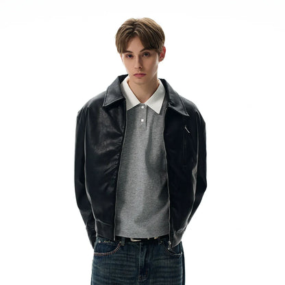 RT No. 40764 LEATHER MOTORCYCLE JACKET