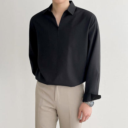 V-NECK COLLAR SHIRT