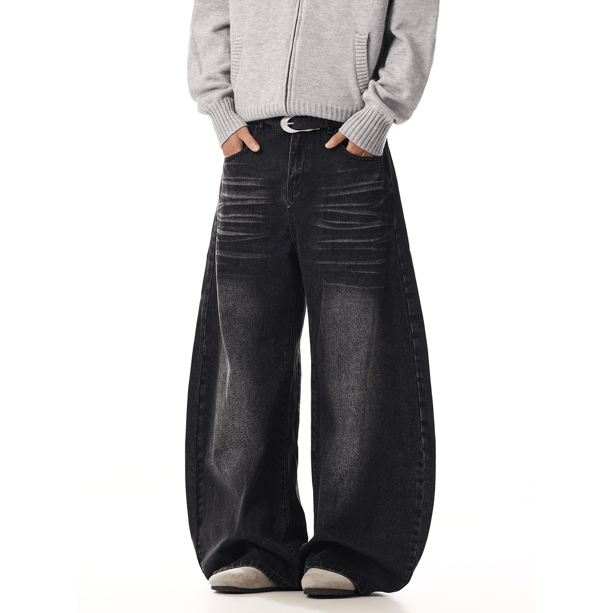 RT No. 33002 WHISKER WASH SCIMITAR DENIM JEANS