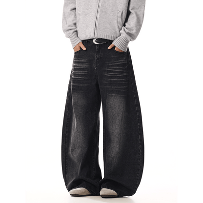 RT No. 33002 WHISKER WASH SCIMITAR DENIM JEANS