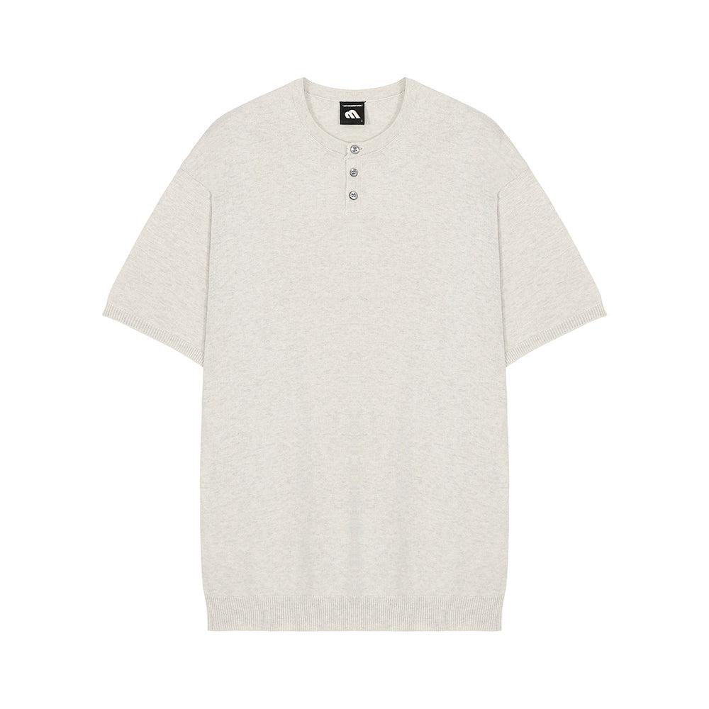 HALF BUTTON SHORT SLEEVE