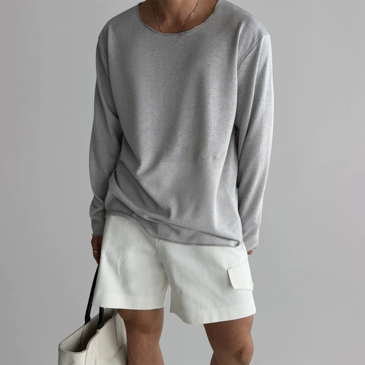 KNIT ROUND NECK PULLOVER LONG SLEEVE