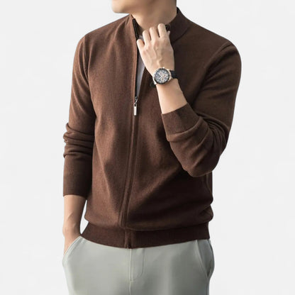 Rocal Outlet | Men's Full Zip Sweater – Heritage Wool Blend