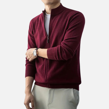 Rocal Outlet | Men's Full Zip Sweater – Heritage Wool Blend