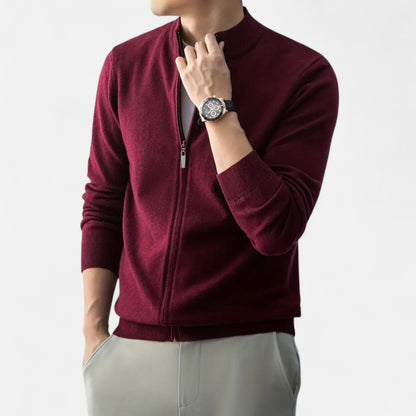 Rocal Outlet | Men's Full Zip Sweater – Heritage Wool Blend