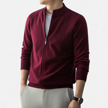 Rocal Outlet | Men's Full Zip Sweater – Heritage Wool Blend