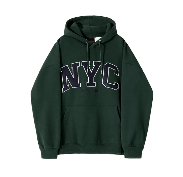EMBROIDERED NYC PULLOVER HOODIE