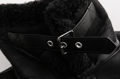 SUEDE MOTORCYCLE LEATHER JACKET