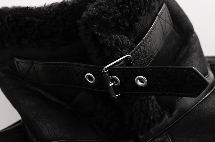SUEDE MOTORCYCLE LEATHER JACKET