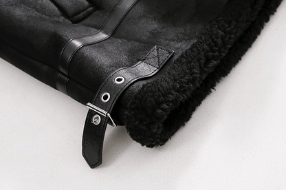 SUEDE MOTORCYCLE LEATHER JACKET