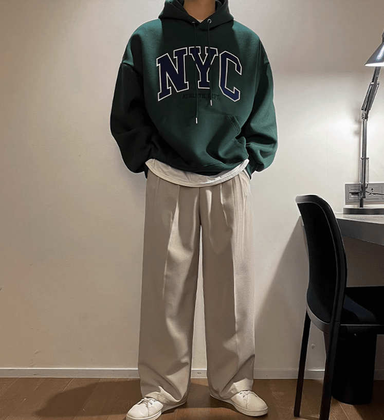 EMBROIDERED NYC PULLOVER HOODIE